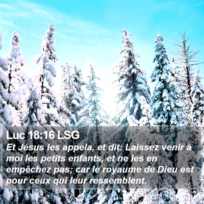 Luc 18:16 LSG Bible Study