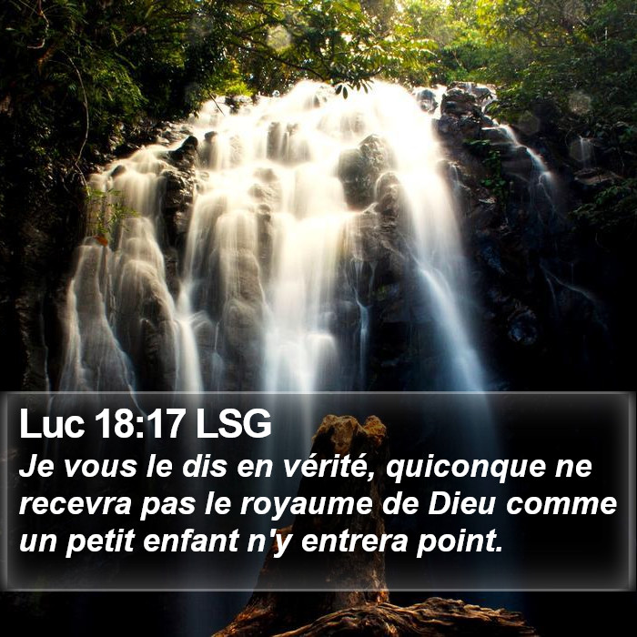 Luc 18:17 LSG Bible Study