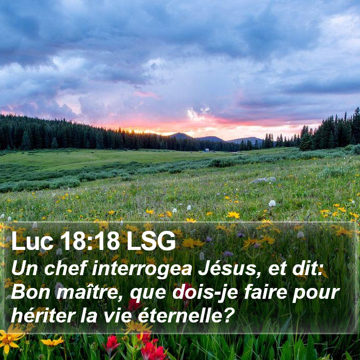 Luc 18:18 LSG Bible Study