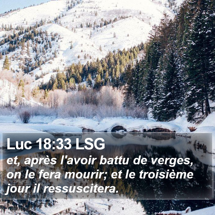 Luc 18:33 LSG Bible Study