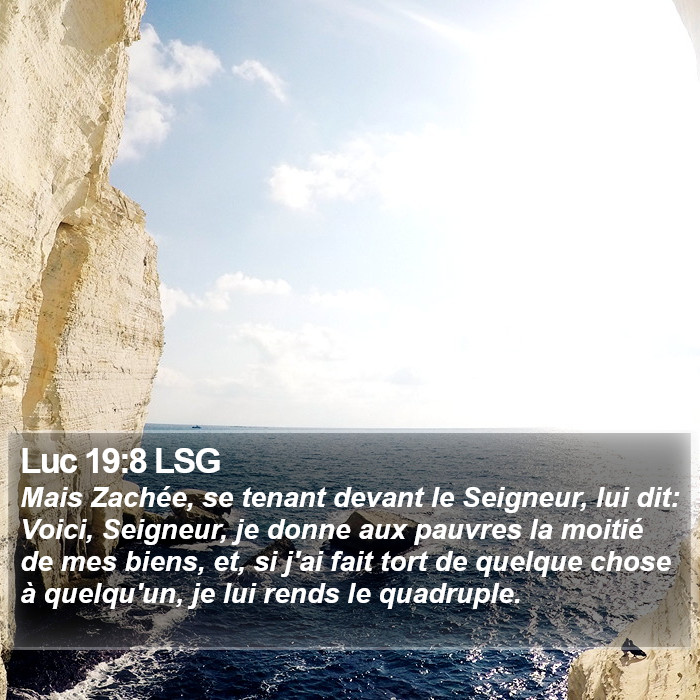 Luc 19:8 LSG Bible Study