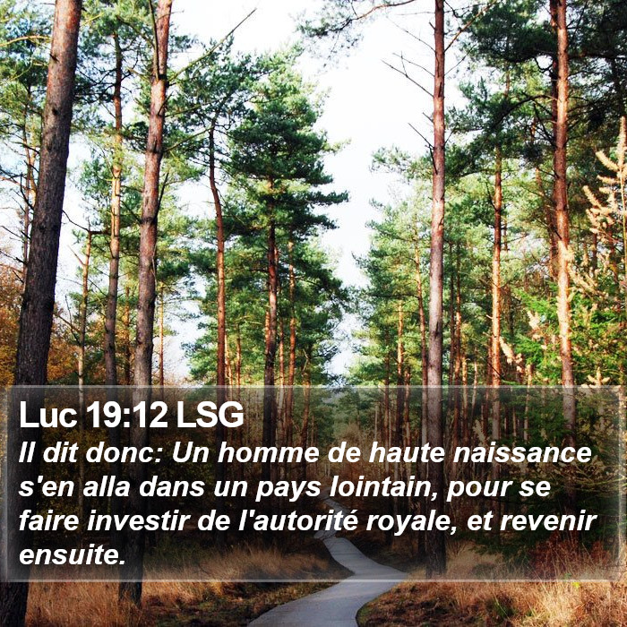 Luc 19:12 LSG Bible Study