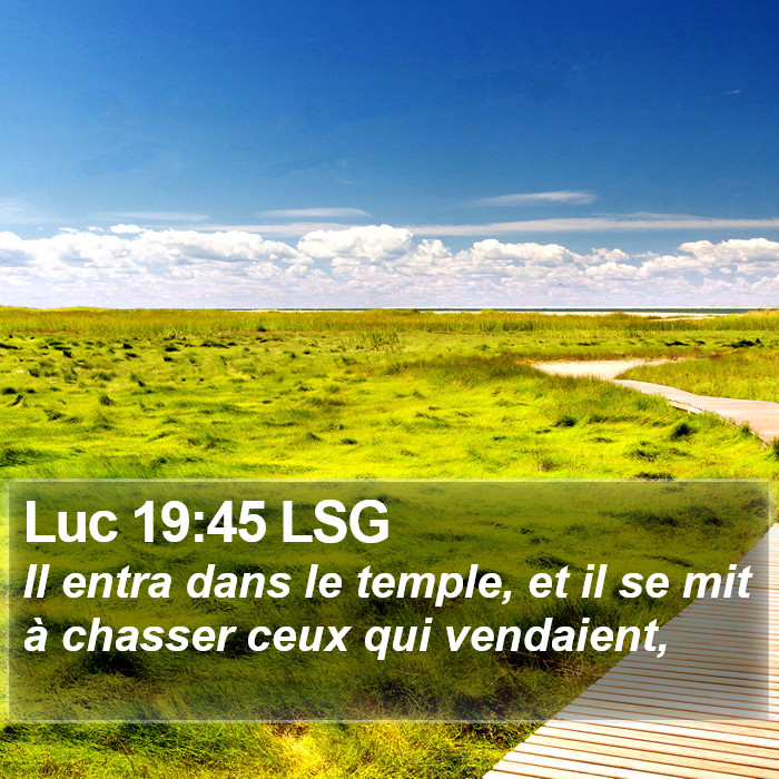 Luc 19:45 LSG Bible Study