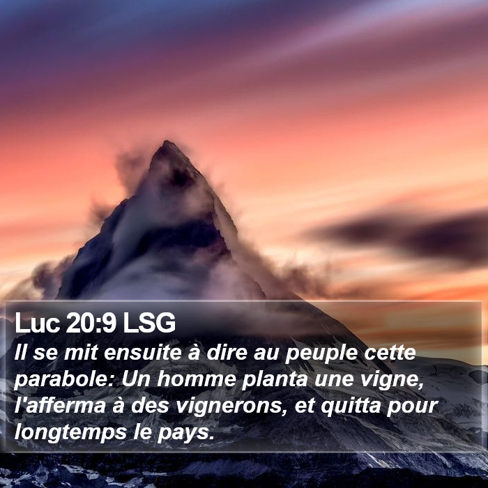 Luc 20:9 LSG Bible Study