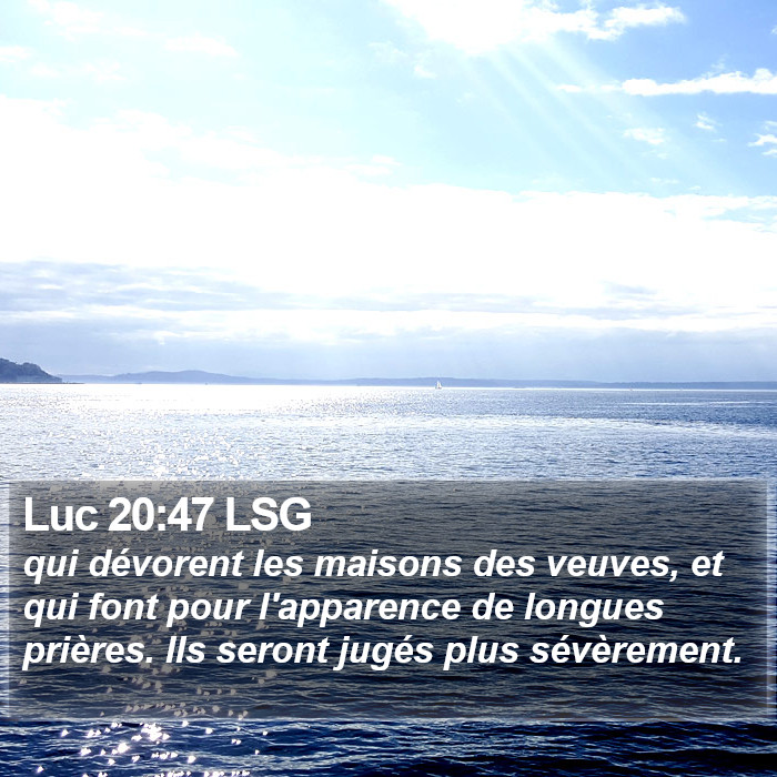 Luc 20:47 LSG Bible Study