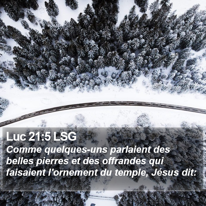 Luc 21:5 LSG Bible Study