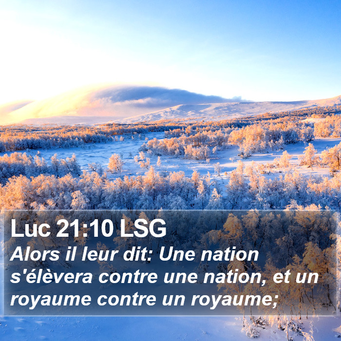Luc 21:10 LSG Bible Study