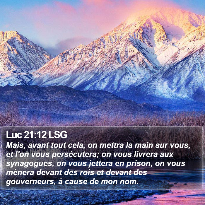Luc 21:12 LSG Bible Study