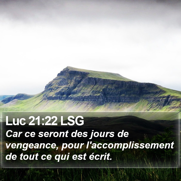 Luc 21:22 LSG Bible Study