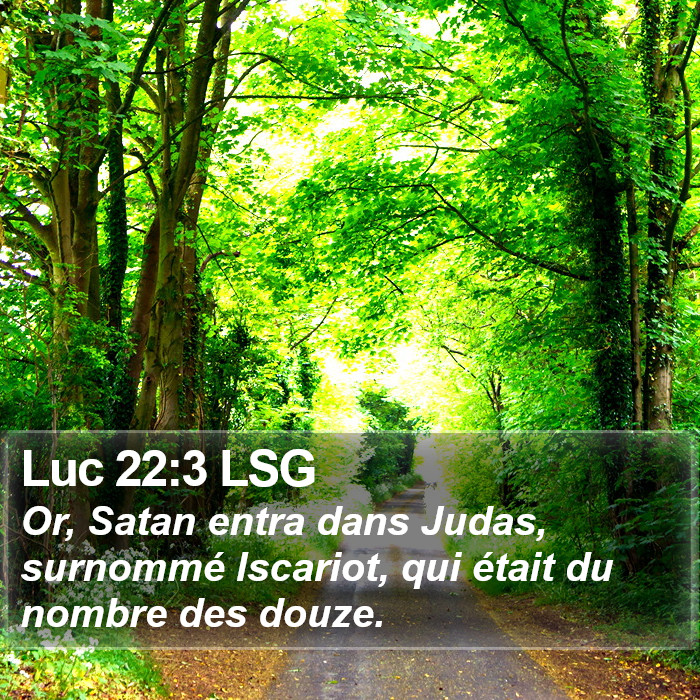 Luc 22:3 LSG Bible Study