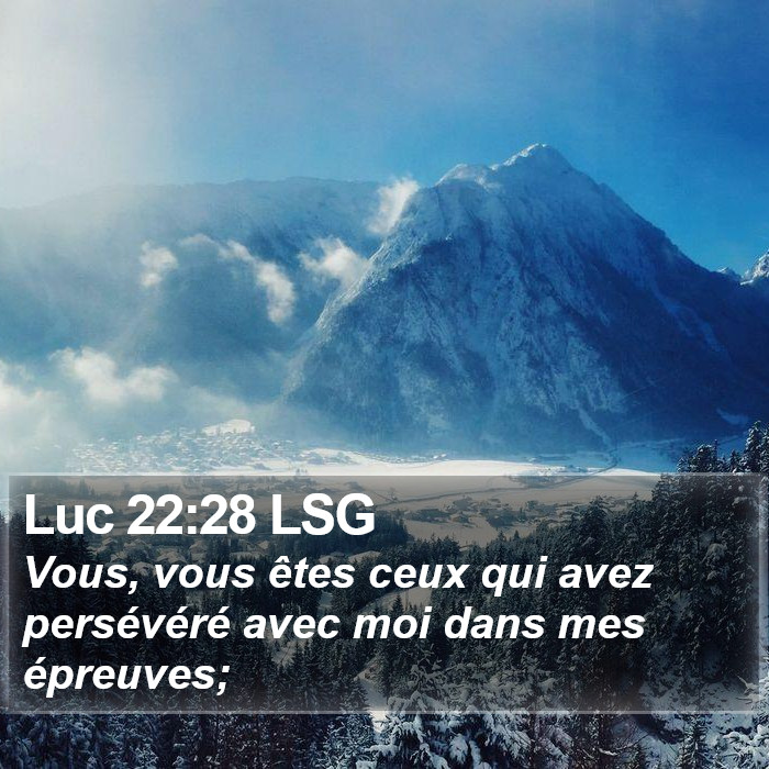 Luc 22:28 LSG Bible Study