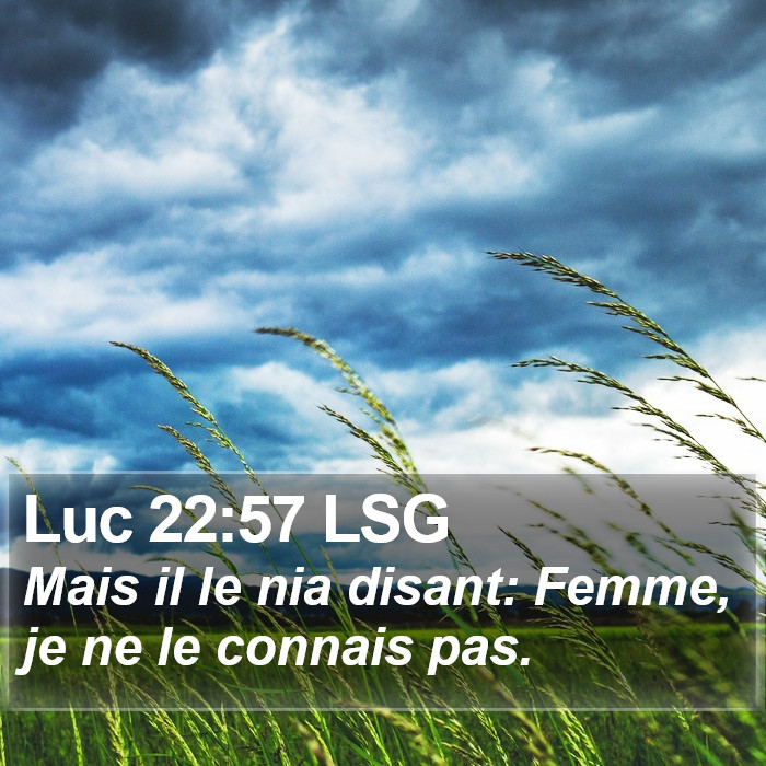 Luc 22:57 LSG Bible Study