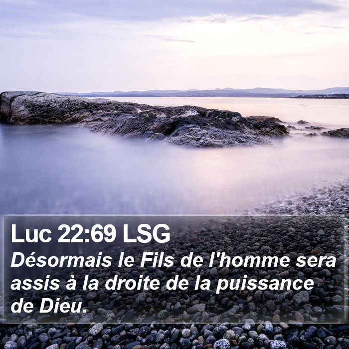 Luc 22:69 LSG Bible Study