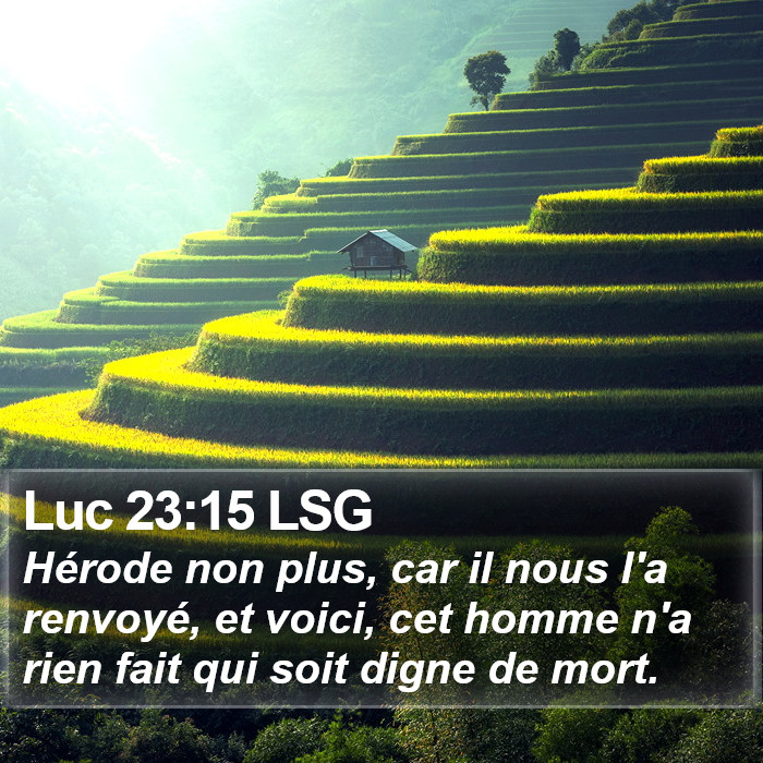 Luc 23:15 LSG Bible Study