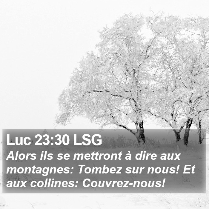 Luc 23:30 LSG Bible Study