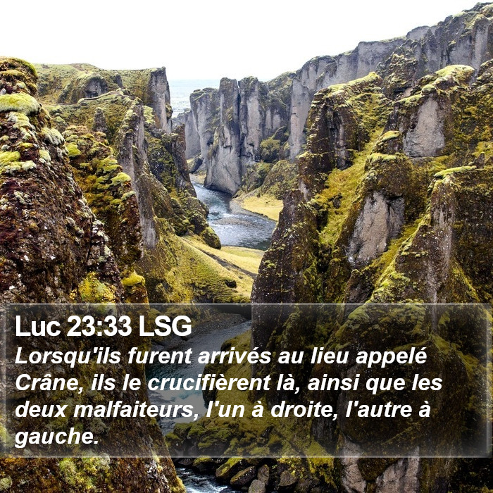 Luc 23:33 LSG Bible Study