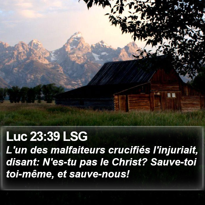 Luc 23:39 LSG Bible Study