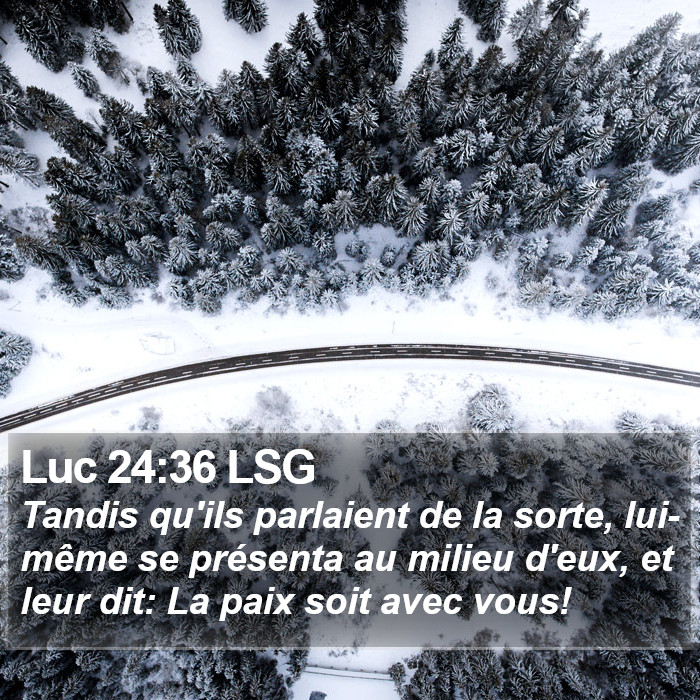 Luc 24:36 LSG Bible Study