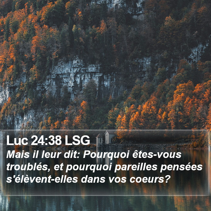 Luc 24:38 LSG Bible Study