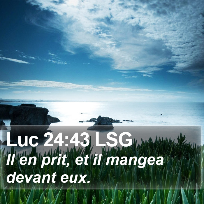 Luc 24:43 LSG Bible Study