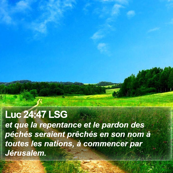 Luc 24:47 LSG Bible Study