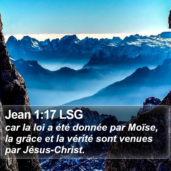 Jean 1:17 LSG Bible Study