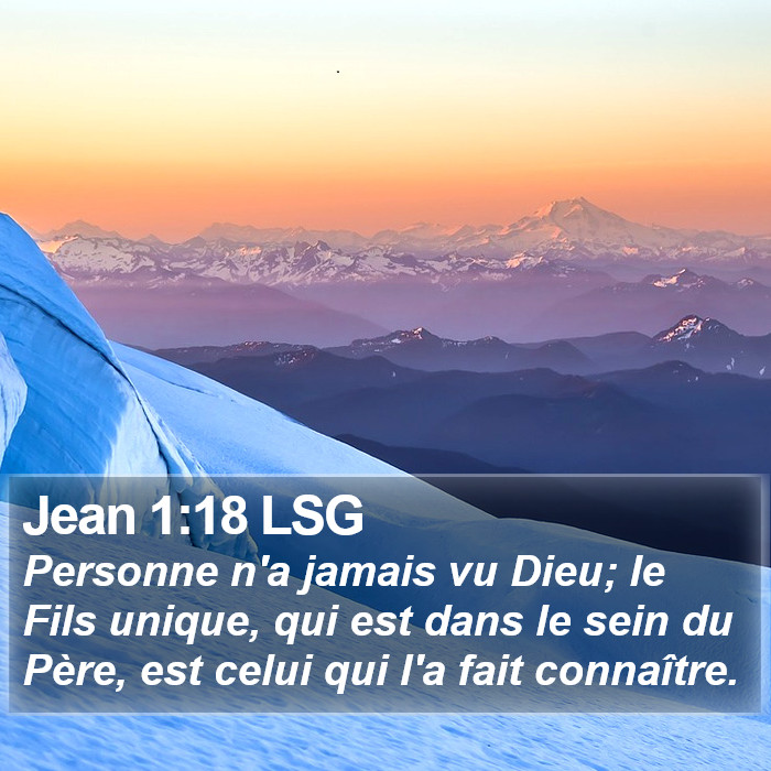 Jean 1:18 LSG Bible Study