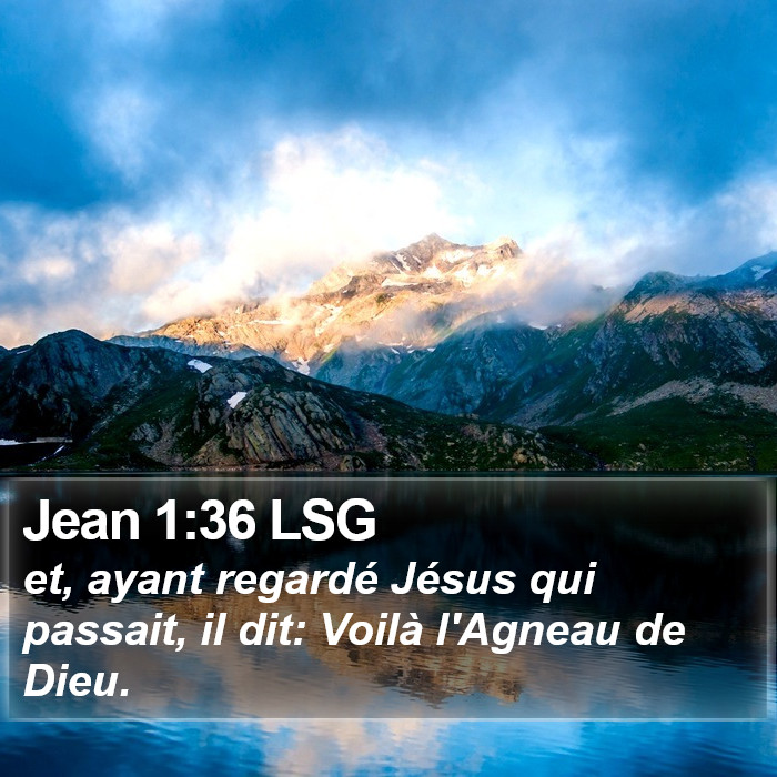 Jean 1:36 LSG Bible Study