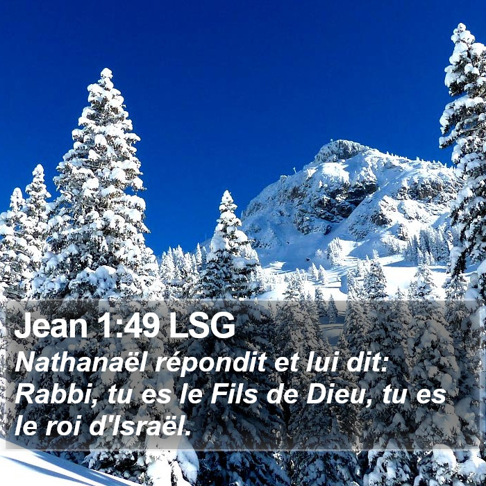 Jean 1:49 LSG Bible Study