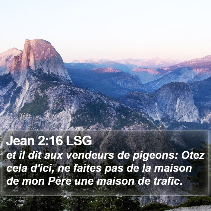 Jean 2:16 LSG Bible Study