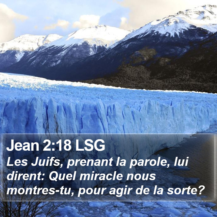 Jean 2:18 LSG Bible Study