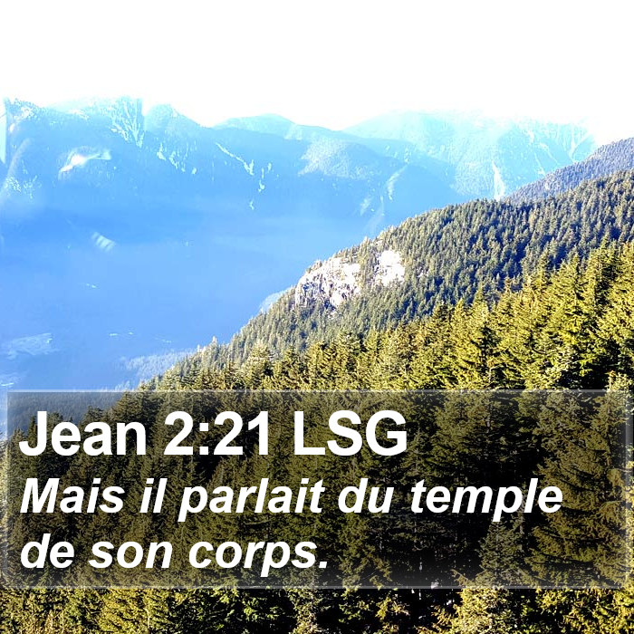 Jean 2:21 LSG Bible Study