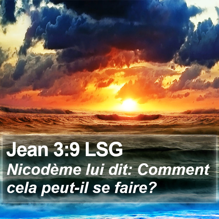 Jean 3:9 LSG Bible Study