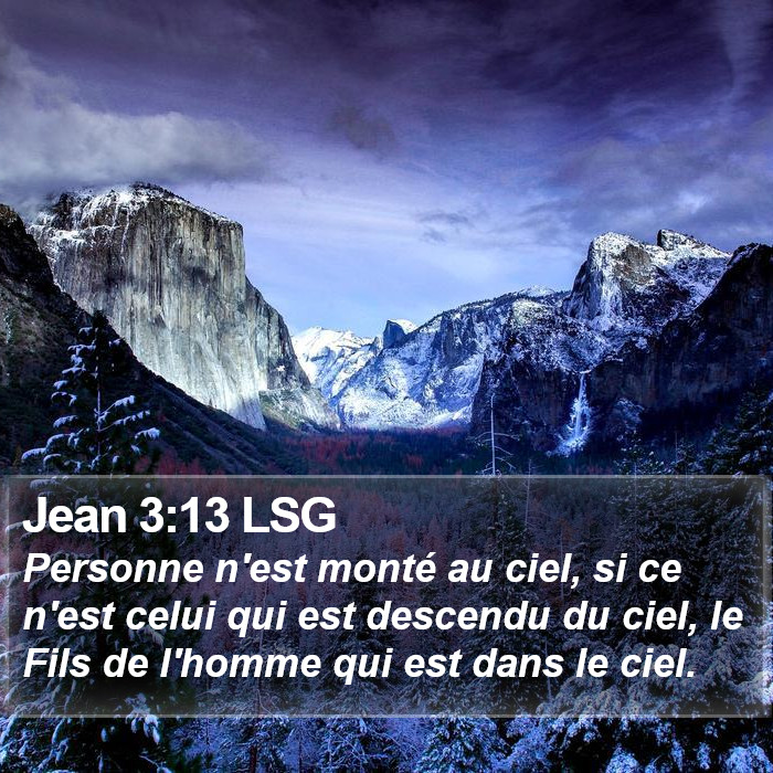 Jean 3:13 LSG Bible Study