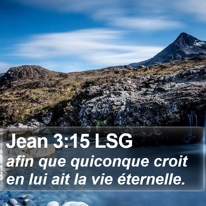 Jean 3:15 LSG Bible Study