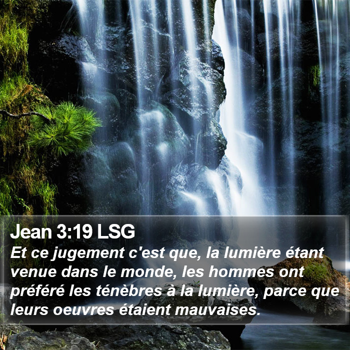 Jean 3:19 LSG Bible Study