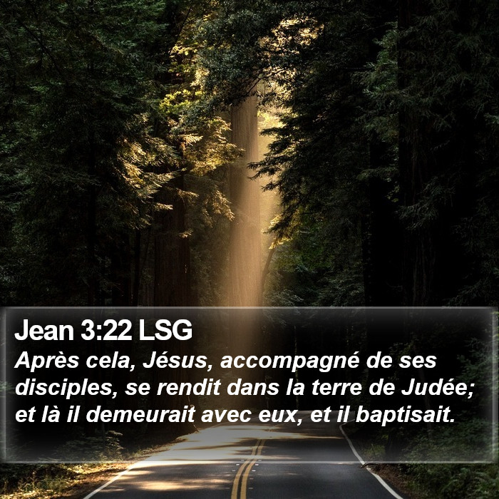 Jean 3:22 LSG Bible Study