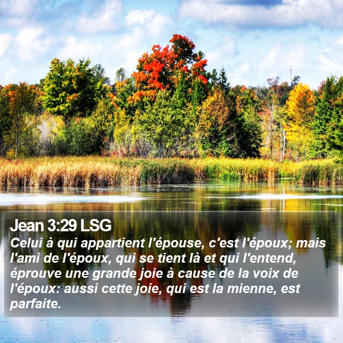 Jean 3:29 LSG Bible Study