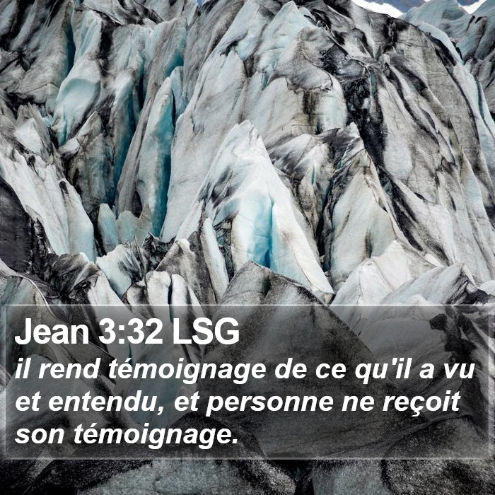 Jean 3:32 LSG Bible Study