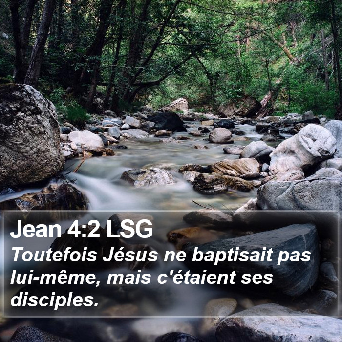 Jean 4:2 LSG Bible Study