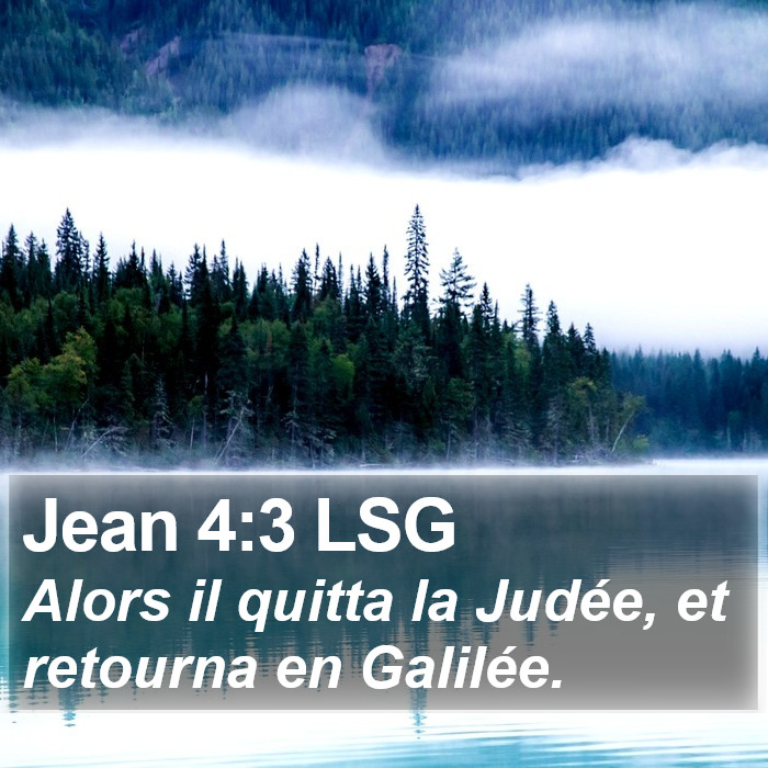 Jean 4:3 LSG Bible Study