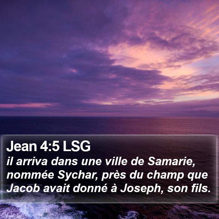 Jean 4:5 LSG Bible Study