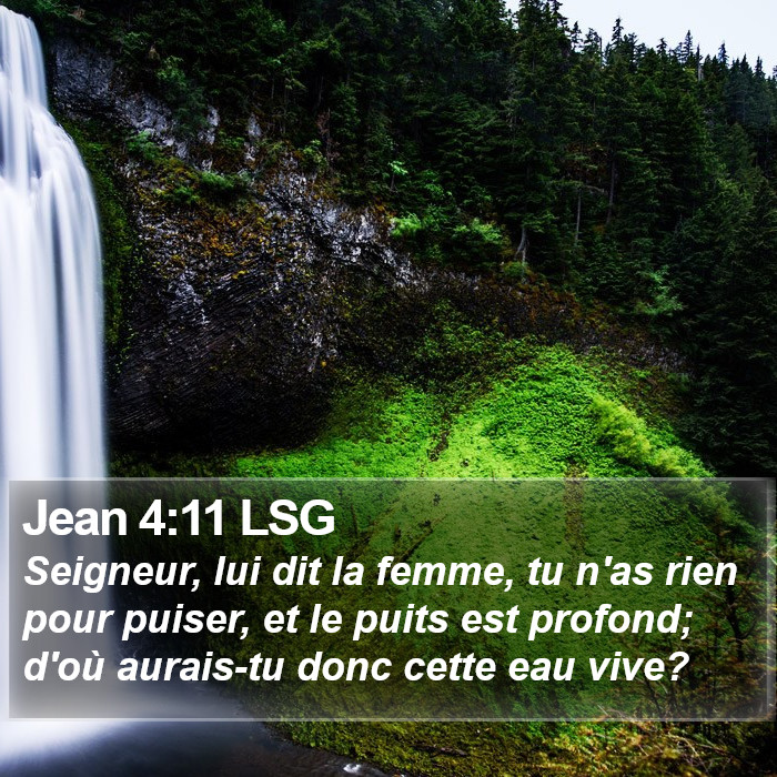 Jean 4:11 LSG Bible Study