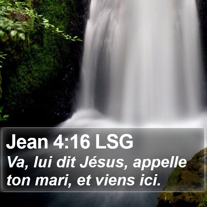 Jean 4:16 LSG Bible Study