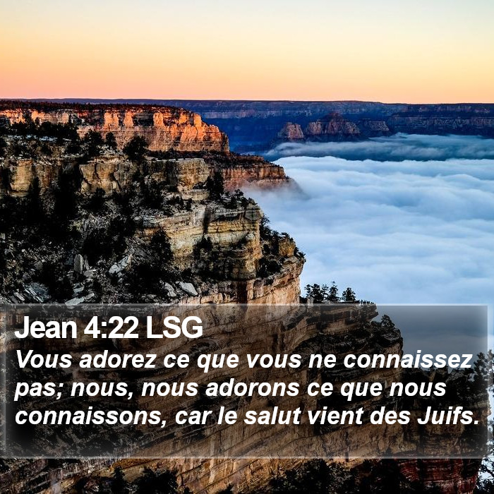 Jean 4:22 LSG Bible Study