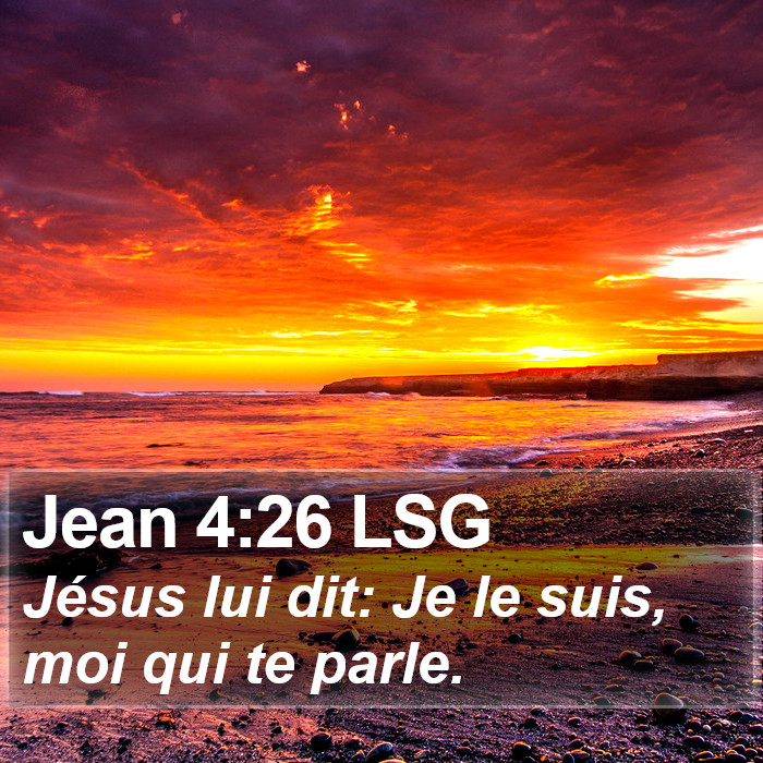 Jean 4:26 LSG Bible Study