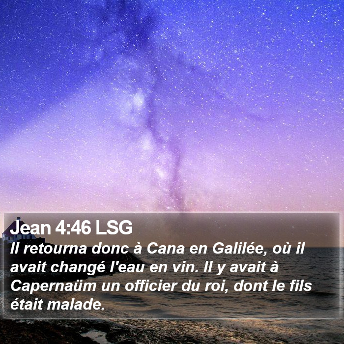 Jean 4:46 LSG Bible Study