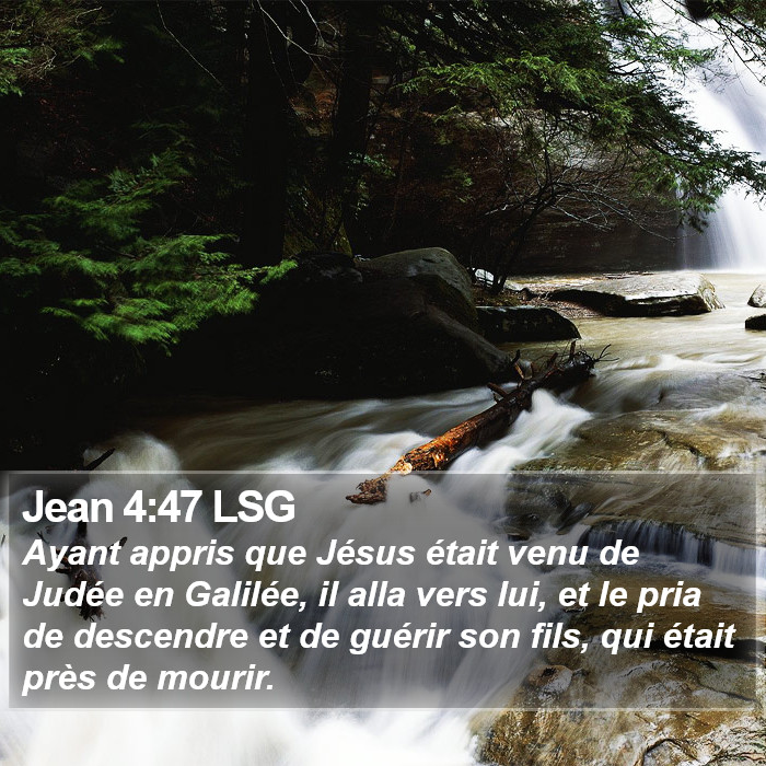 Jean 4:47 LSG Bible Study