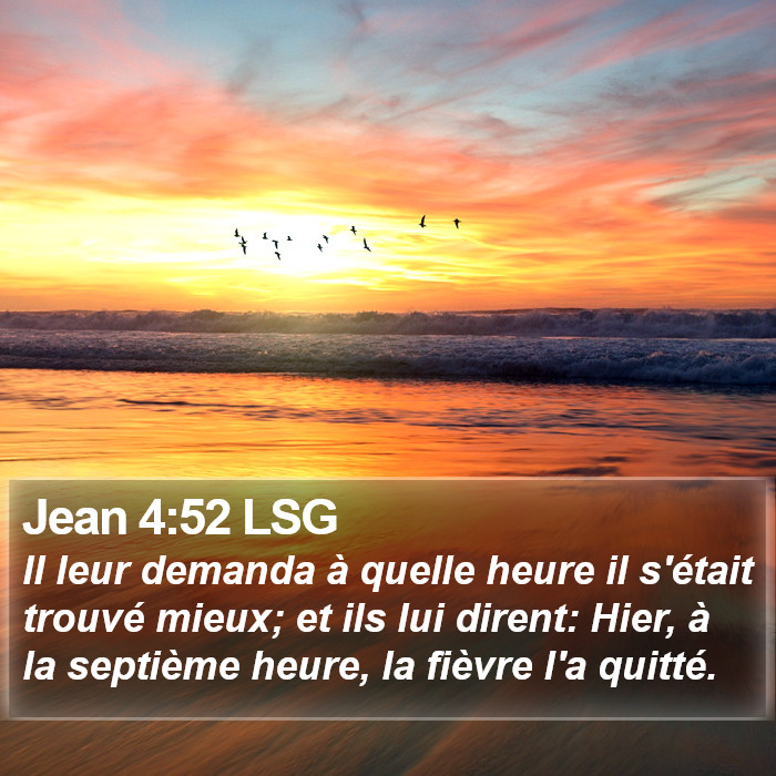 Jean 4:52 LSG Bible Study