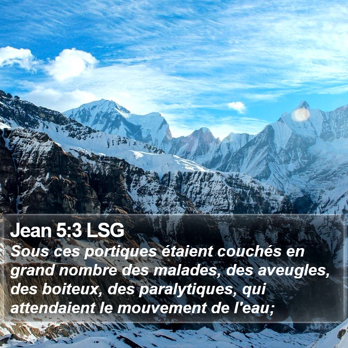 Jean 5:3 LSG Bible Study